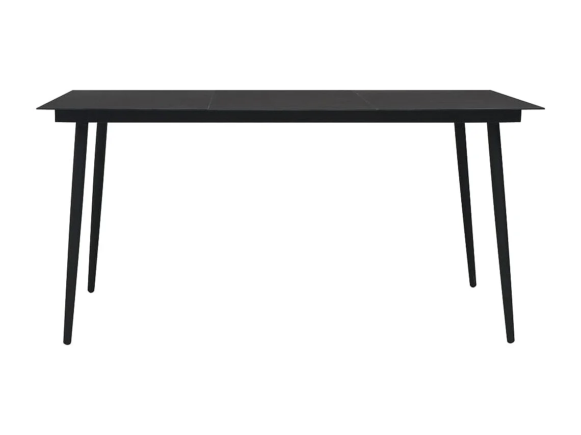 Prolenta Premium -  Juego de comedor para jardín 7 piezas ratán sintético y vidrio