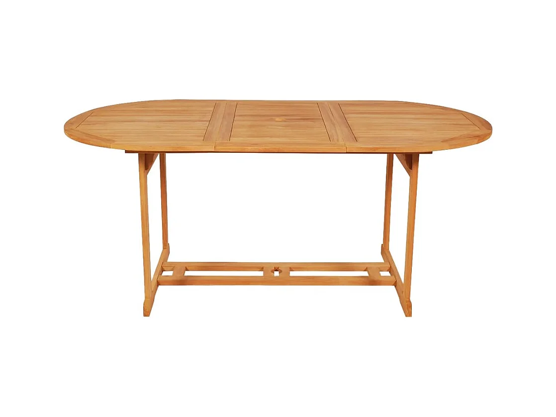 Kari  Ensemble à manger de jardin 7 pcs Bois de teck massif