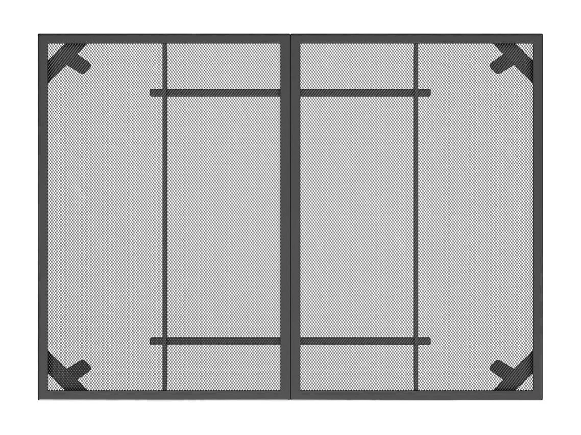 Jenneke  Ensemble à manger de jardin 5 pcs anthracite métal maille