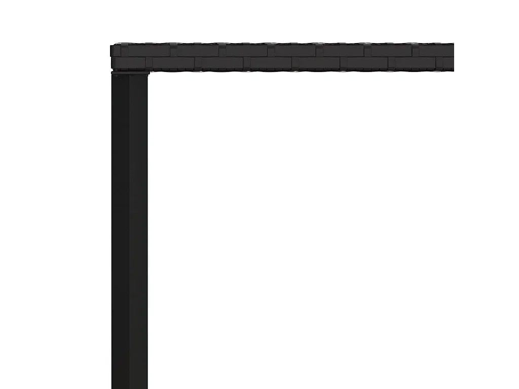 Paul-Lucien-Marie  Set comedor de jardín 6 pzas con cojines ratán sintético negro