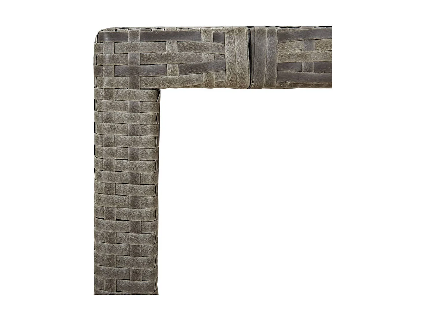 Ringsted  Ensemble à manger de jardin et coussins 7 pcs gris rotin