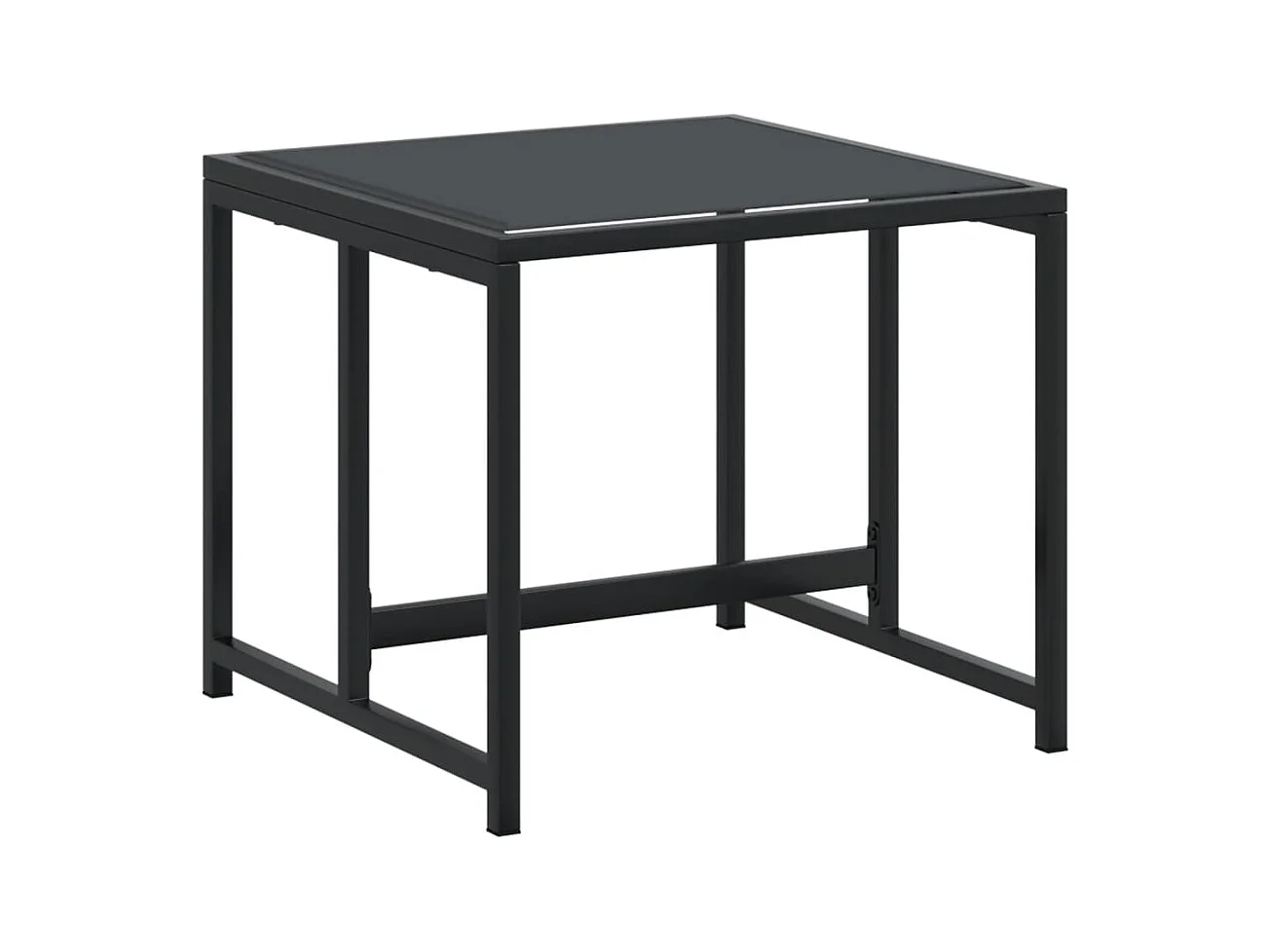 Sophie Rae  Juego de comedor de jardín 13 piezas textileno negro