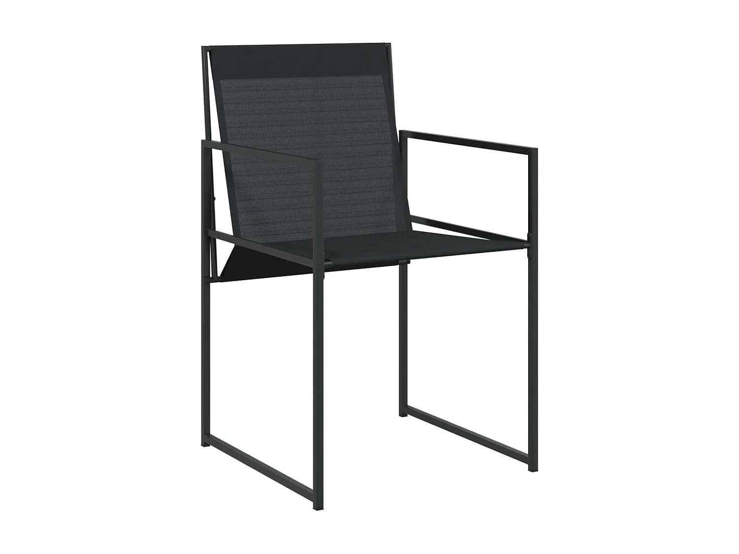 Sophie Rae  Ensemble à manger de jardin 13 pcs noir textilène