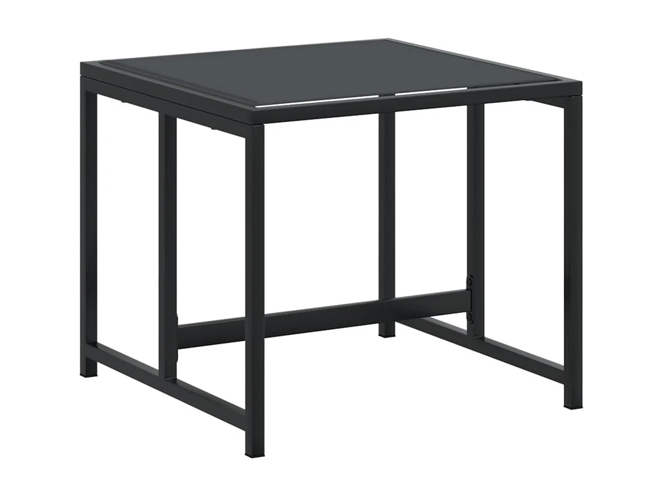 Sophie Rae  Ensemble à manger de jardin 13 pcs noir textilène