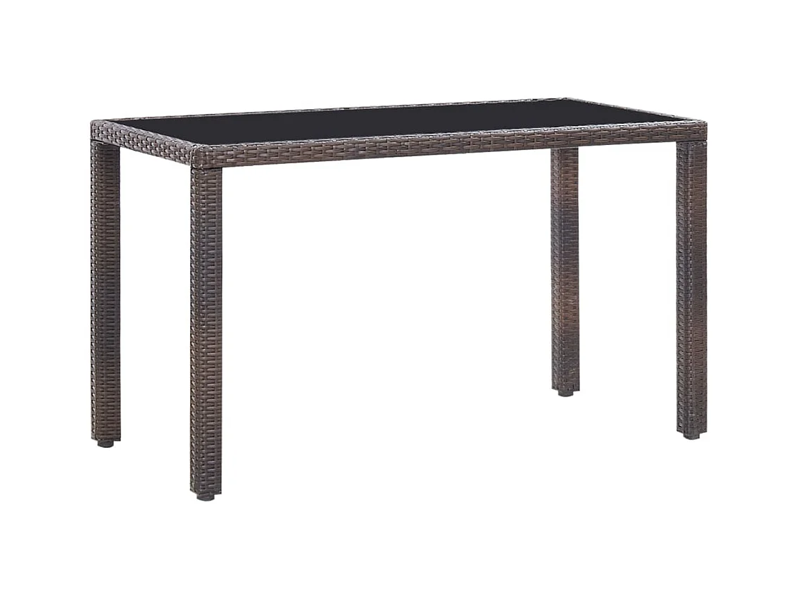 Chenoa  5-delige Tuinset met kussens poly rattan bruin