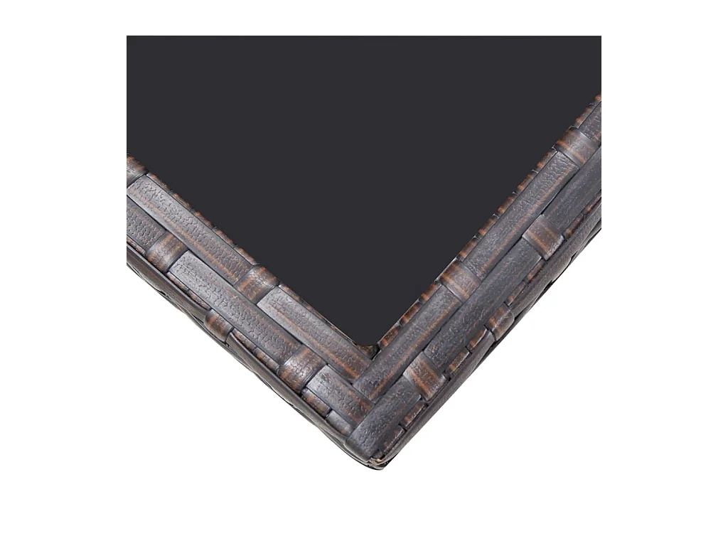 Chenoa  5-delige Tuinset met kussens poly rattan bruin