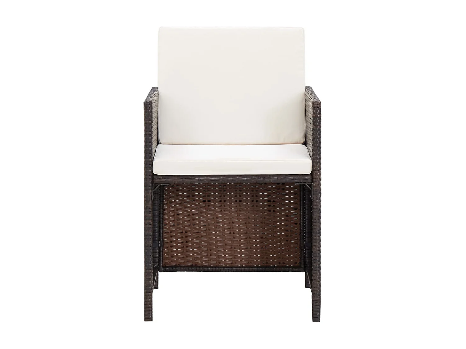 Chenoa  5-delige Tuinset met kussens poly rattan bruin