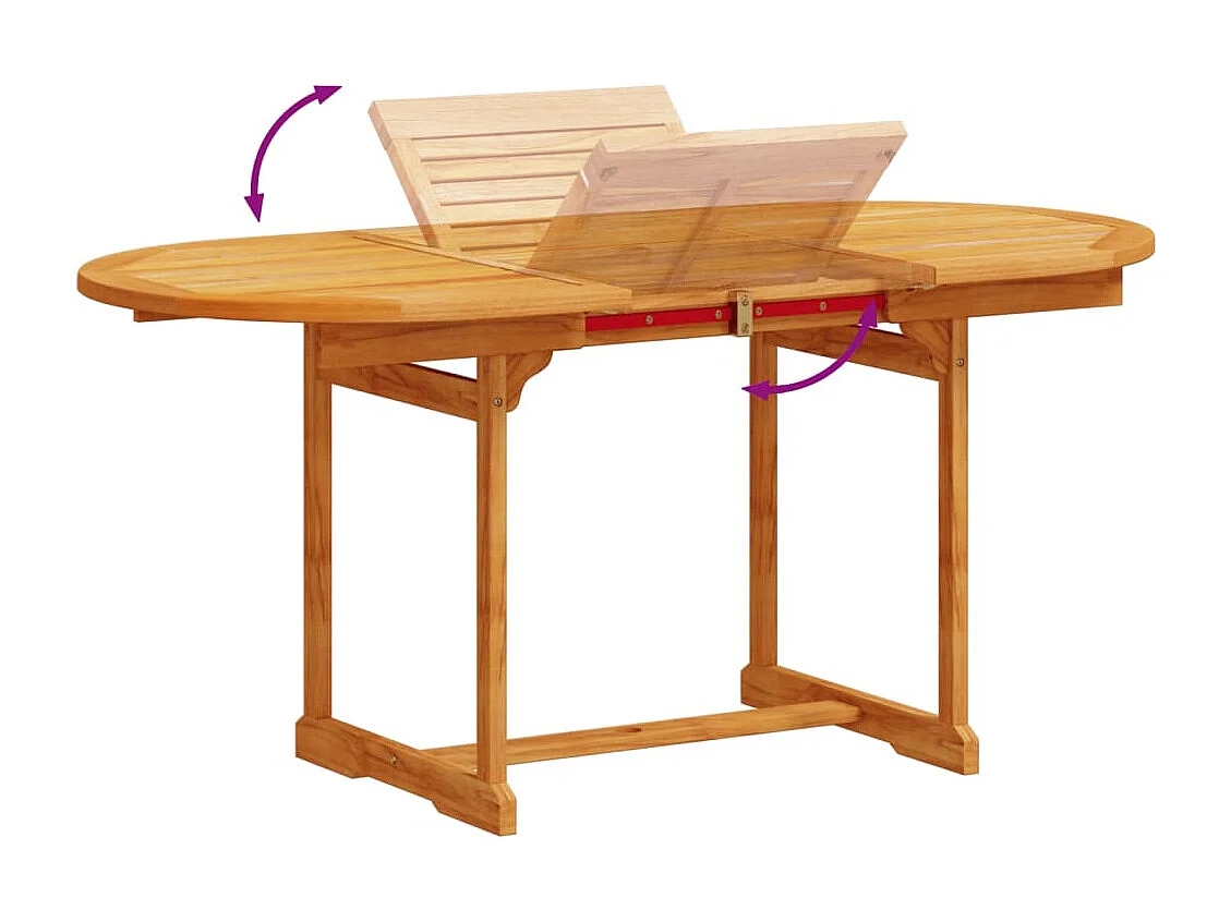 Carrizo Springs  Ensemble à manger de jardin 5pcs bois d'acacia solide textilène