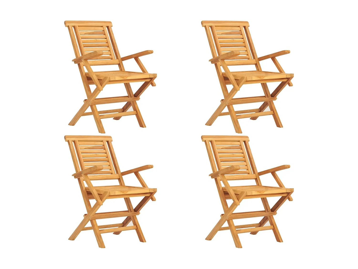 Prolenta Premium -  Ensemble à manger de jardin 5 pcs Bois de teck massif