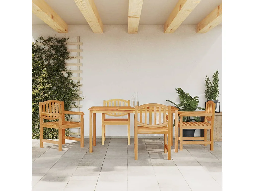 Prolenta Premium -  5-delige Tuinset massief teakhout