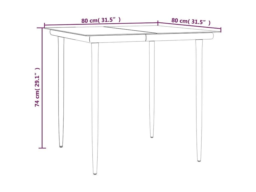 Chelan  5-delige Tuinset met kussens poly rattan zwart