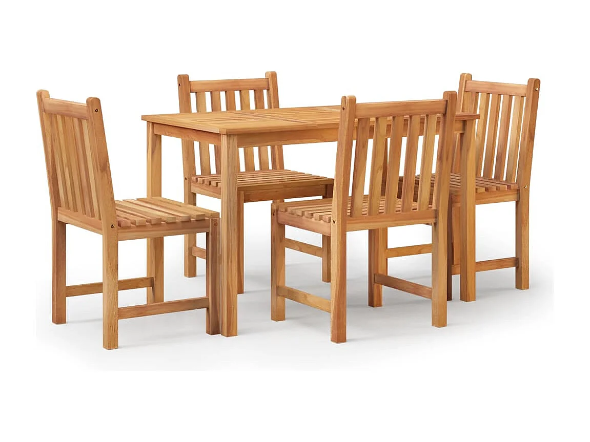 Prolenta Premium -  5-delige Tuinset massief teakhout