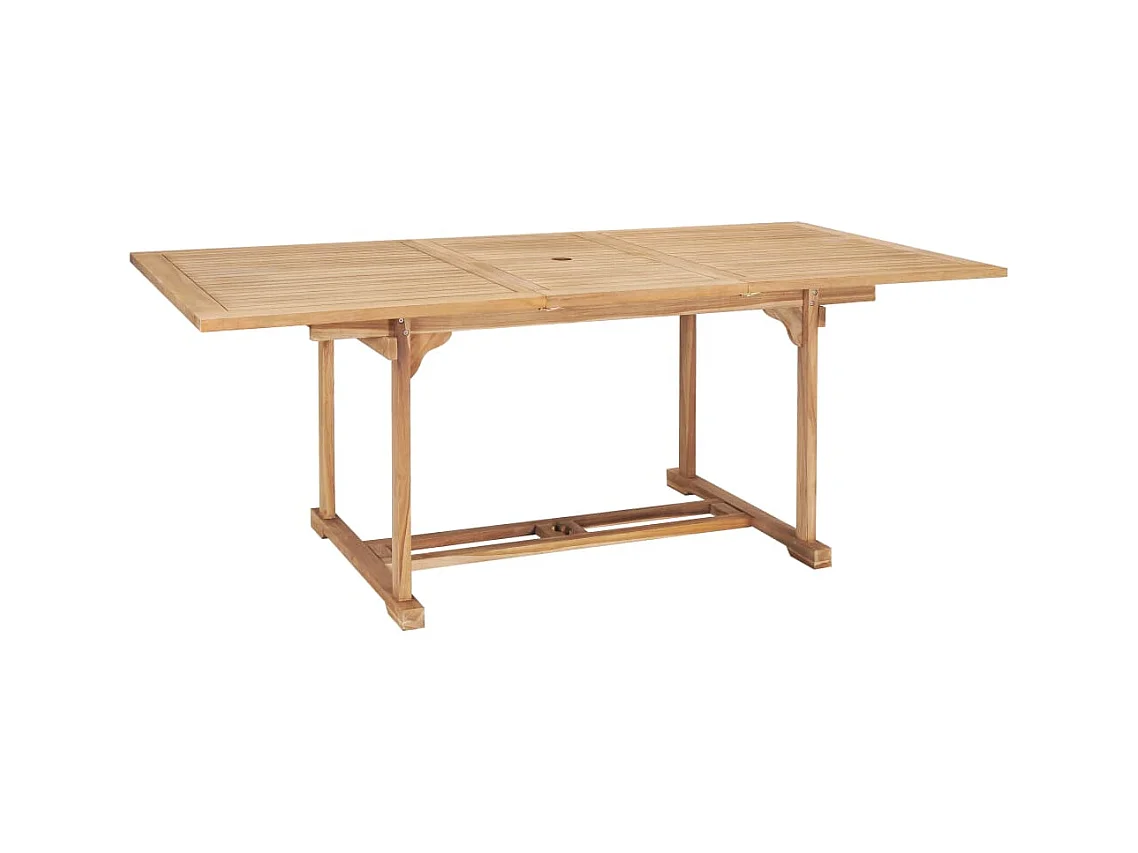 Ray Alan  Ensemble à manger d'extérieur 7pcs 150-200x100x75cm Teck massif