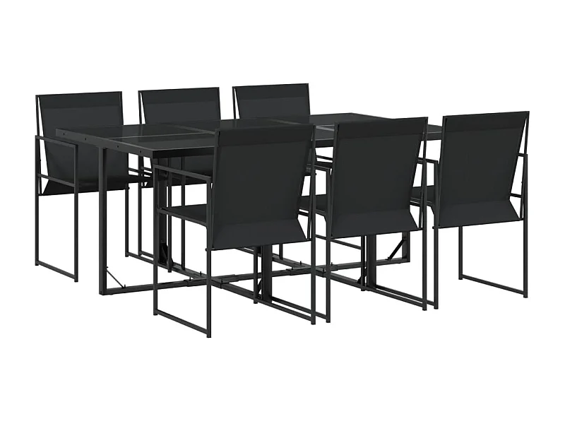 Suze  7-delige Tuinset textileen zwart