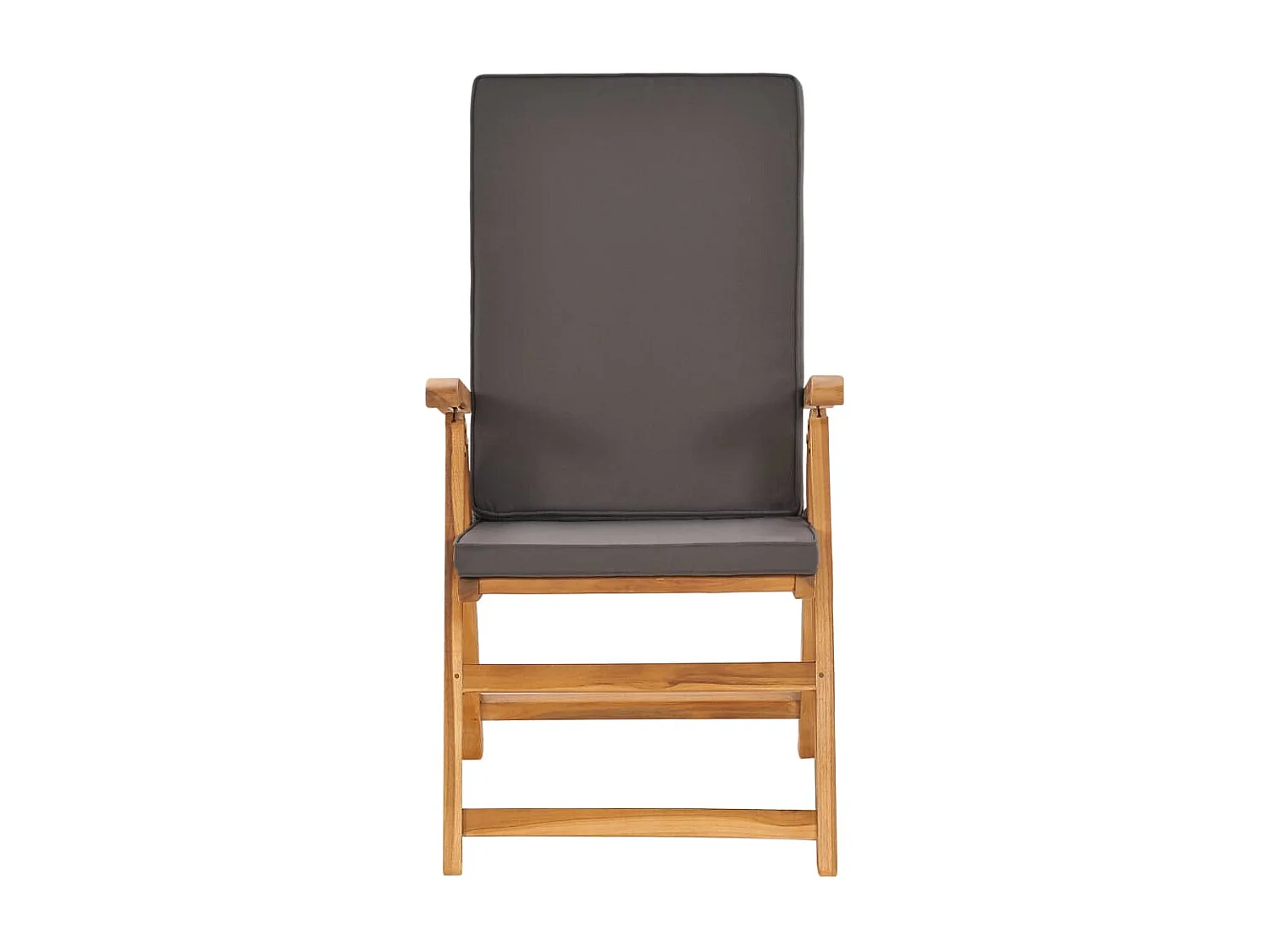 Zoran  Ensemble à manger de jardin 5pcs coussins gris Bois teck massif