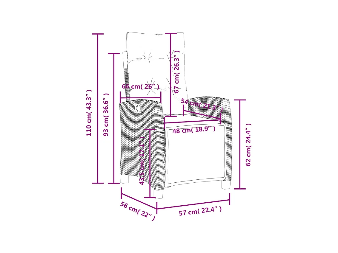 Spello  Ensemble à manger jardin 4pcs et coussins Gris Résine tressée