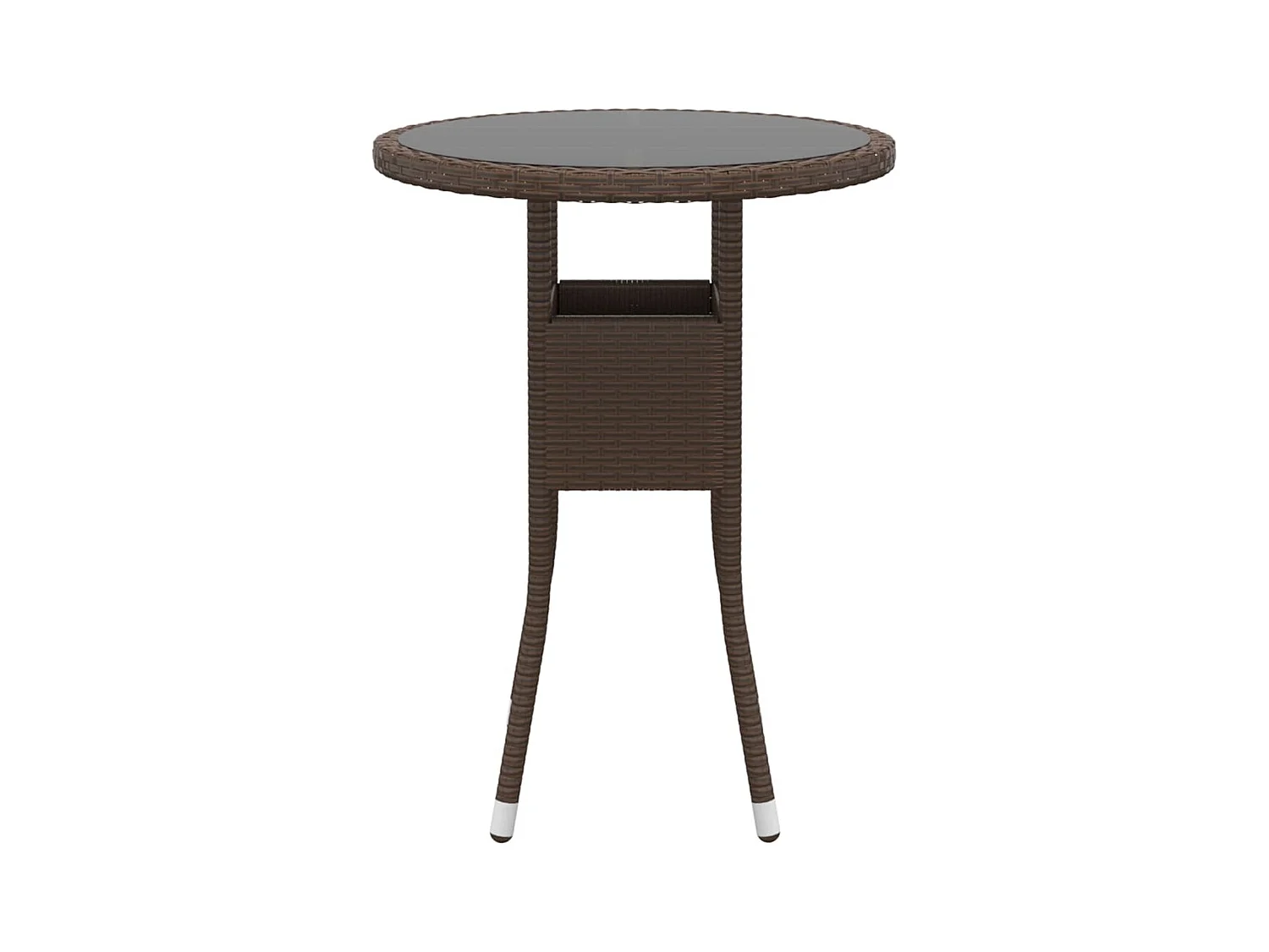 Nylvi  3-delige Tuinset poly rattan bruin