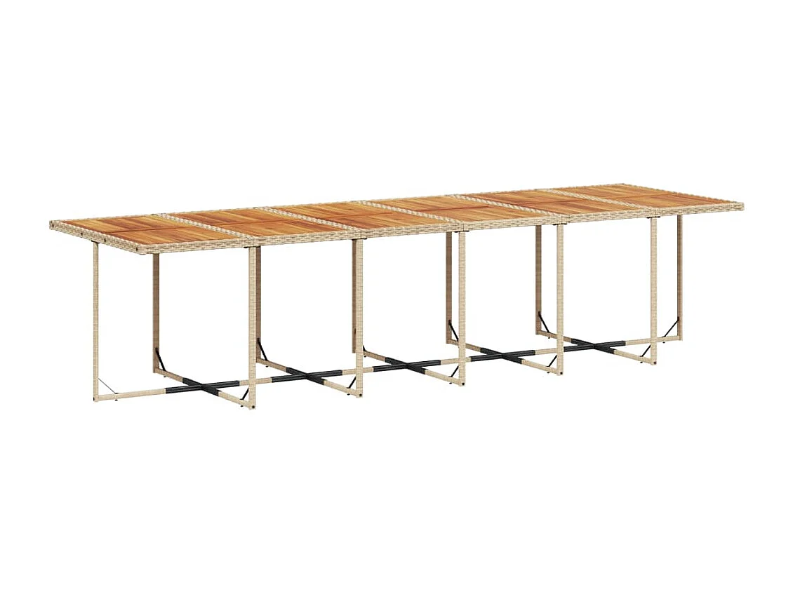 Sharif  13-delige Tuinset met kussens poly rattan beige