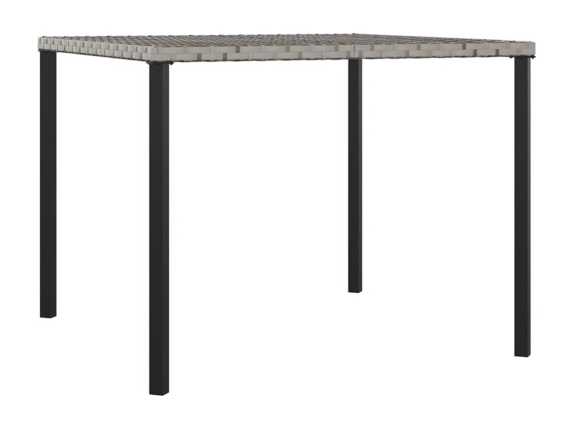 Paul-Lucien-Marie  Ensemble à manger jardin 6pcs et coussins gris résine tressée