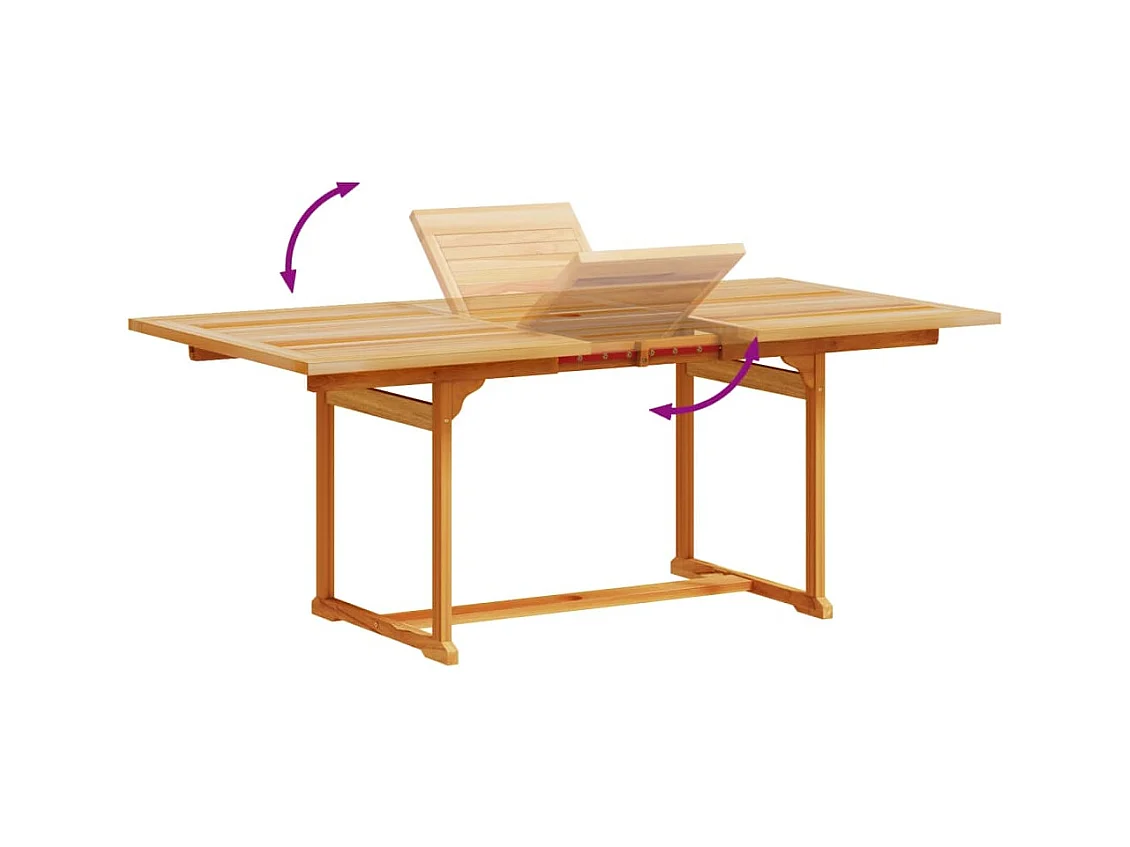 Yljo  Ensemble à manger de jardin 5pcs bois d'acacia solide textilène