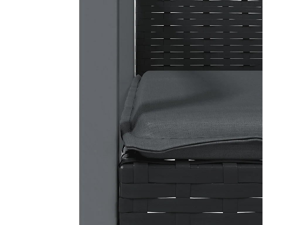 Ephrata  Ensemble à manger de jardin 7 pcs coussins résine tressée acier