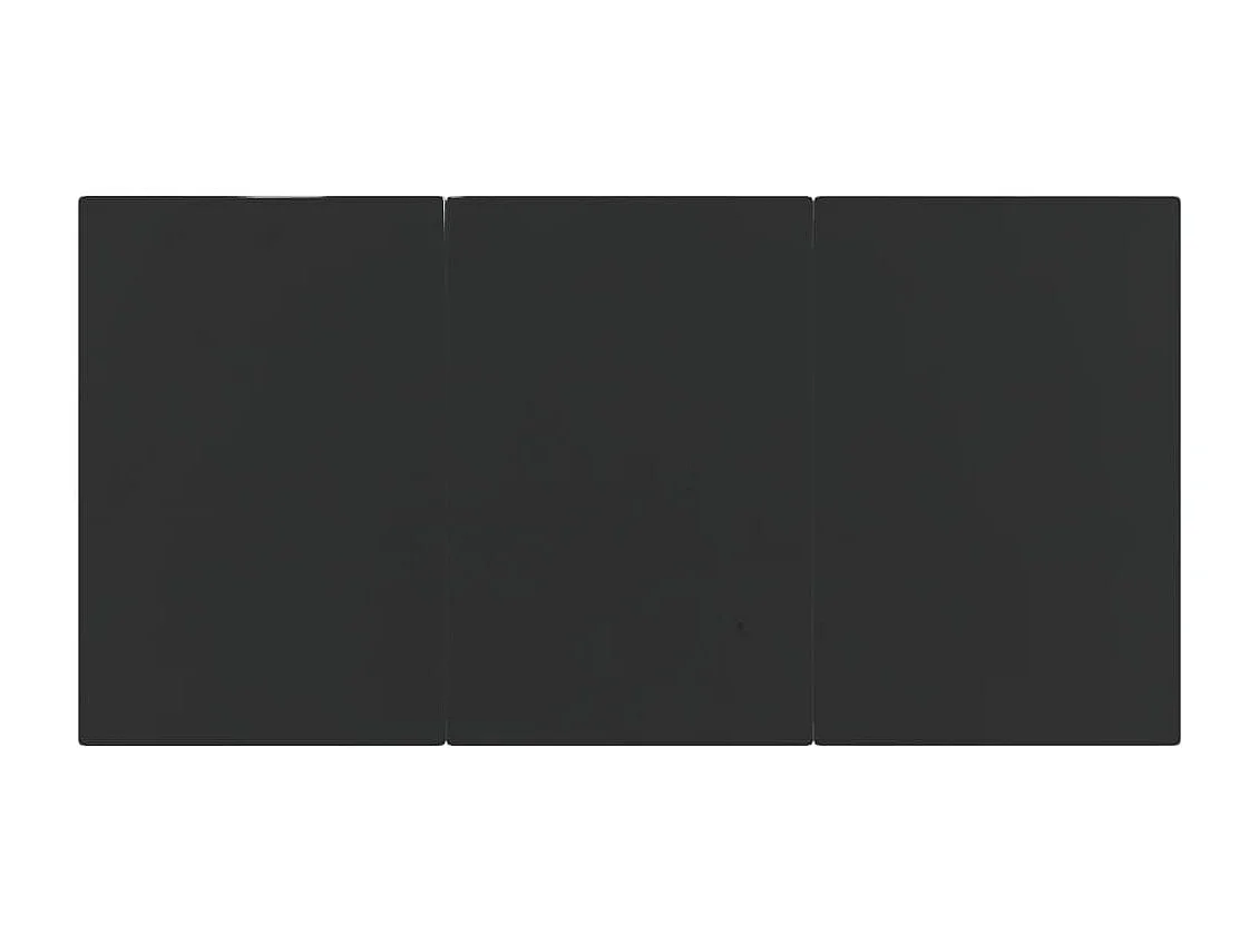 Siv  Juego de comedor de jardín 9 pzas ratán sintético y acero negro