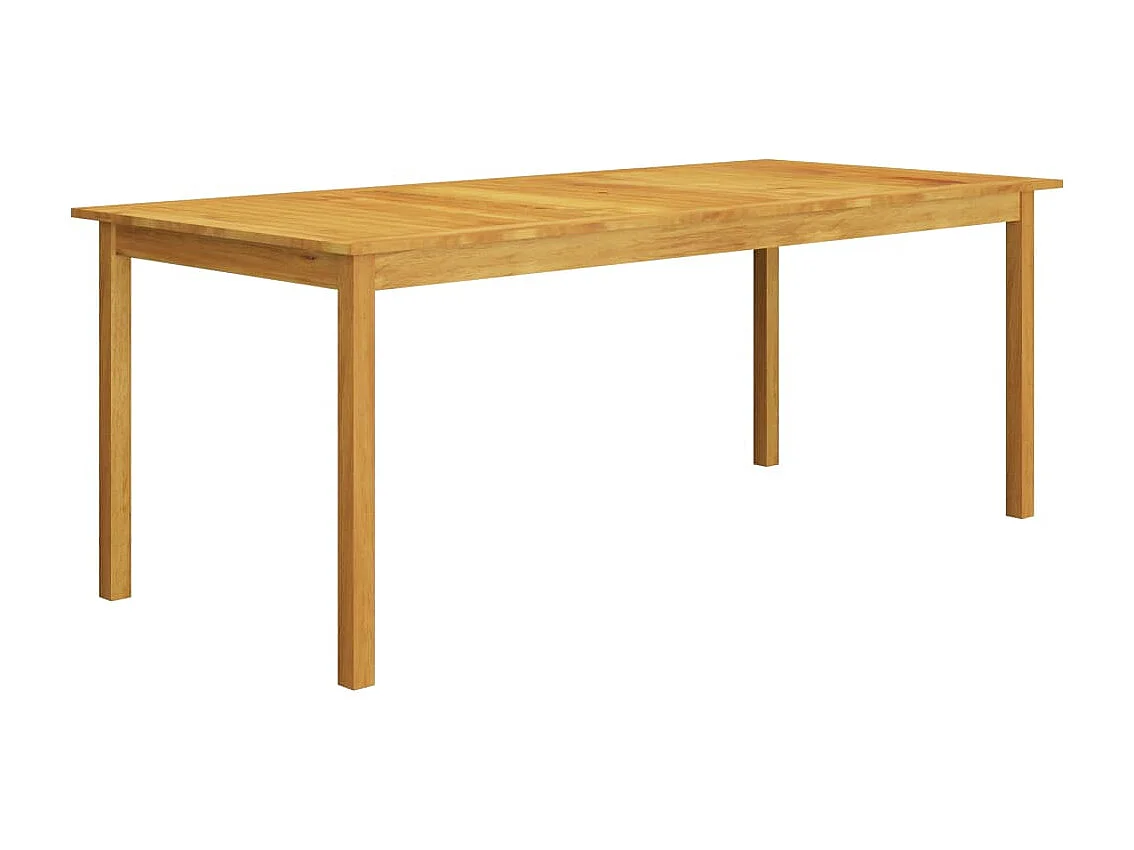 Qilren  Ensemble à manger de jardin 7 pcs Marron