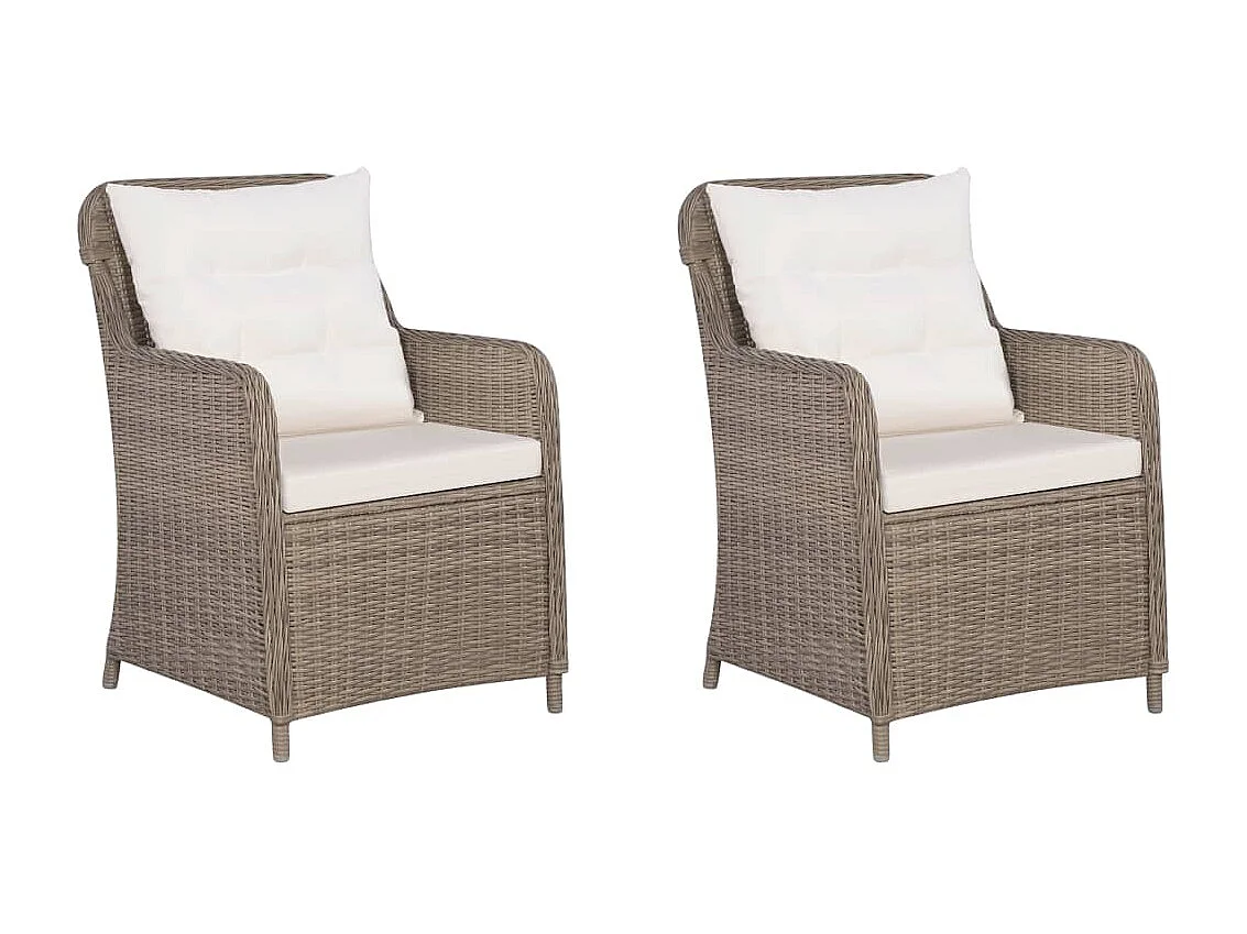 Gorrin  Ensemble à manger de jardin 3 pcs Marron