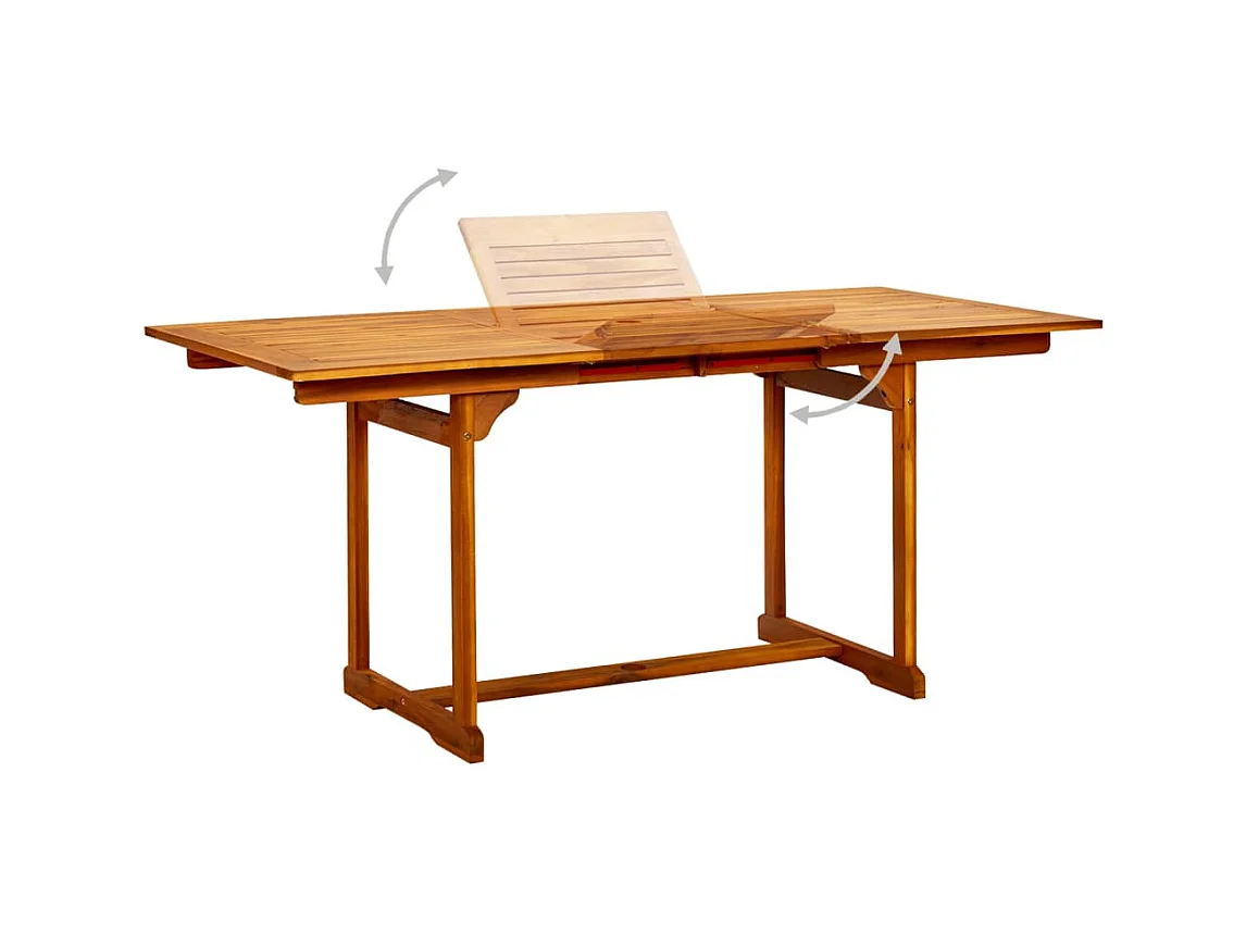 Sterre  Ensemble à manger de jardin 5 pcs Bois d'acacia massif