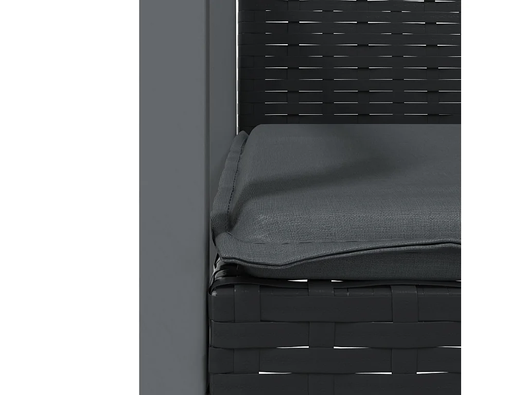 Bucyrus  Juego comedor jardín 7 piezas y cojines ratán sintético y acero