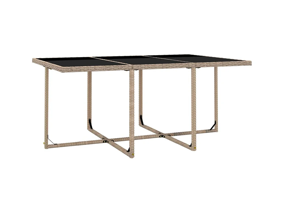 Kyllar  Ensemble à manger d’extérieur et coussins 11 pcs Résine tressée