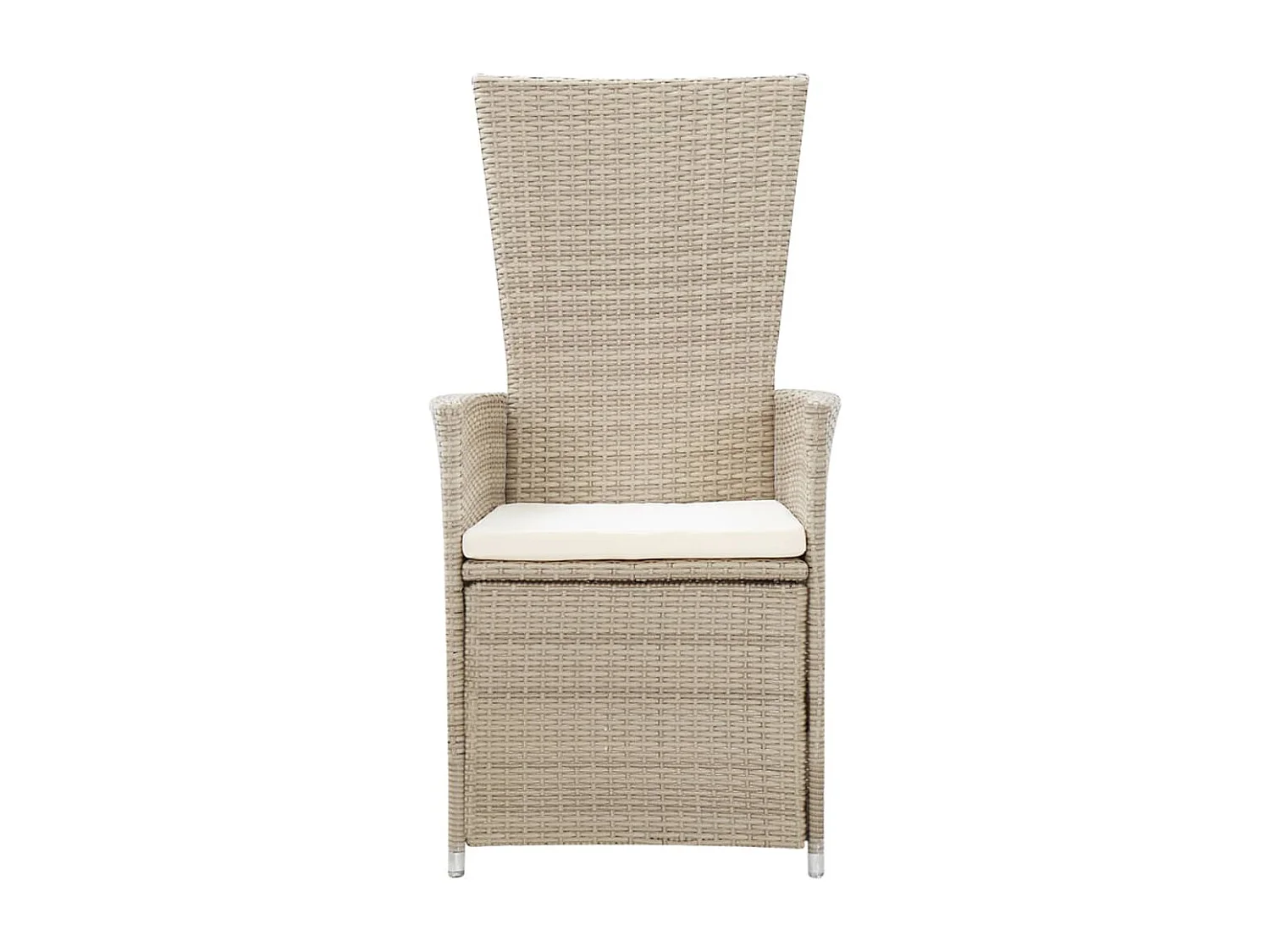 Central Point  Ensemble à manger de jardin avec coussins 7 pcs Beige