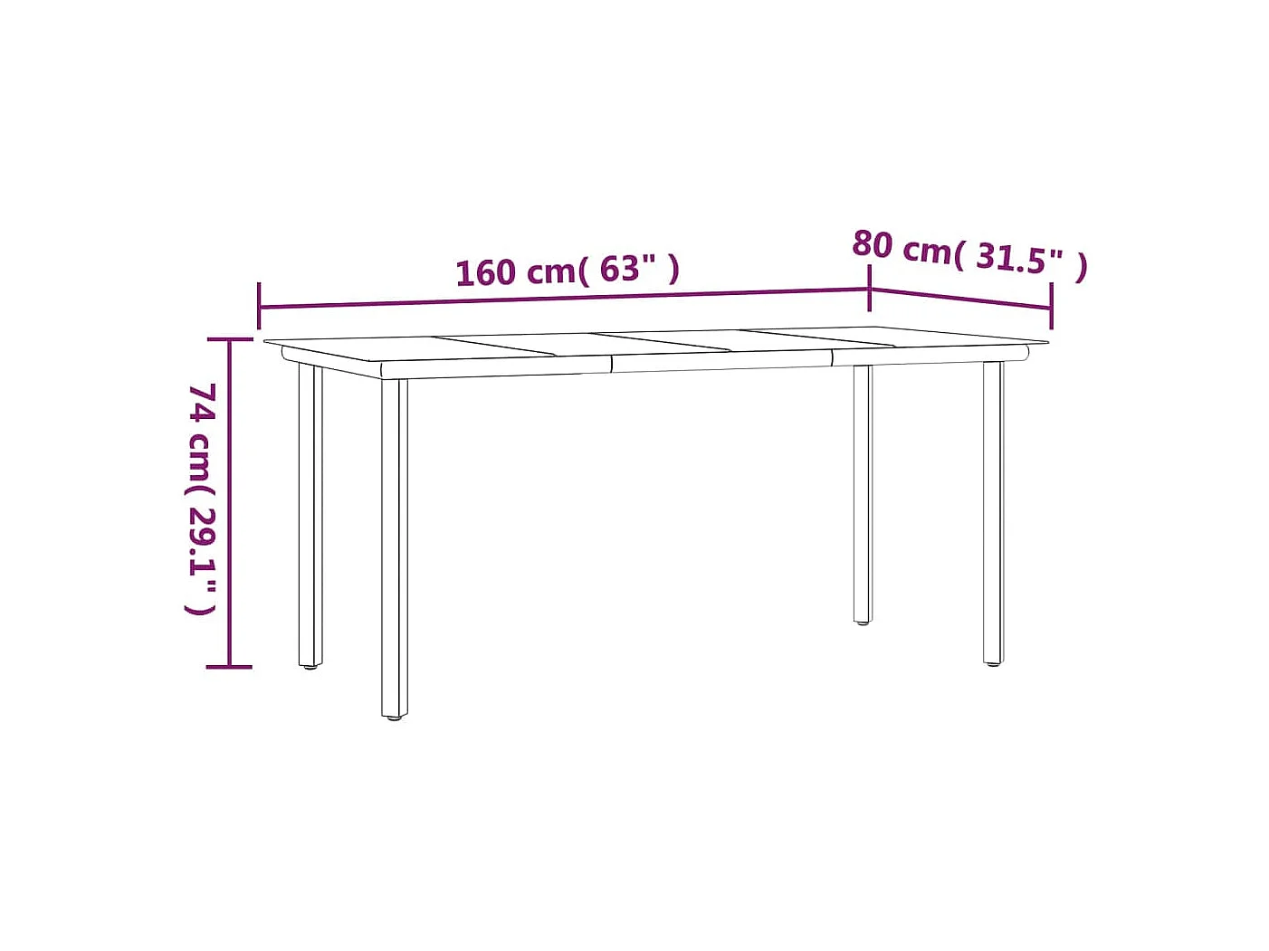 Atlin  Ensemble à manger jardin et coussins 2 pcs gris rotin