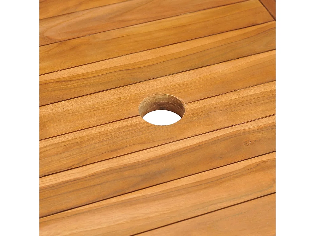 Talvin  Ensemble à manger de jardin 7 pcs Bois de teck solide