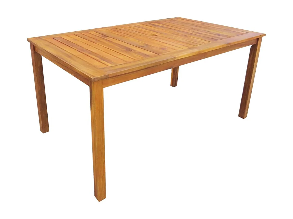 Polina  Set de comedor de jardín 7 piezas madera maciza de acacia