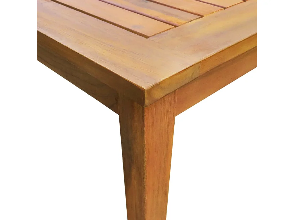 Polina  Set de comedor de jardín 7 piezas madera maciza de acacia