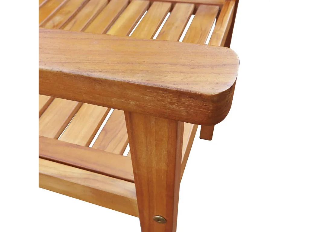 Polina  Set de comedor de jardín 7 piezas madera maciza de acacia