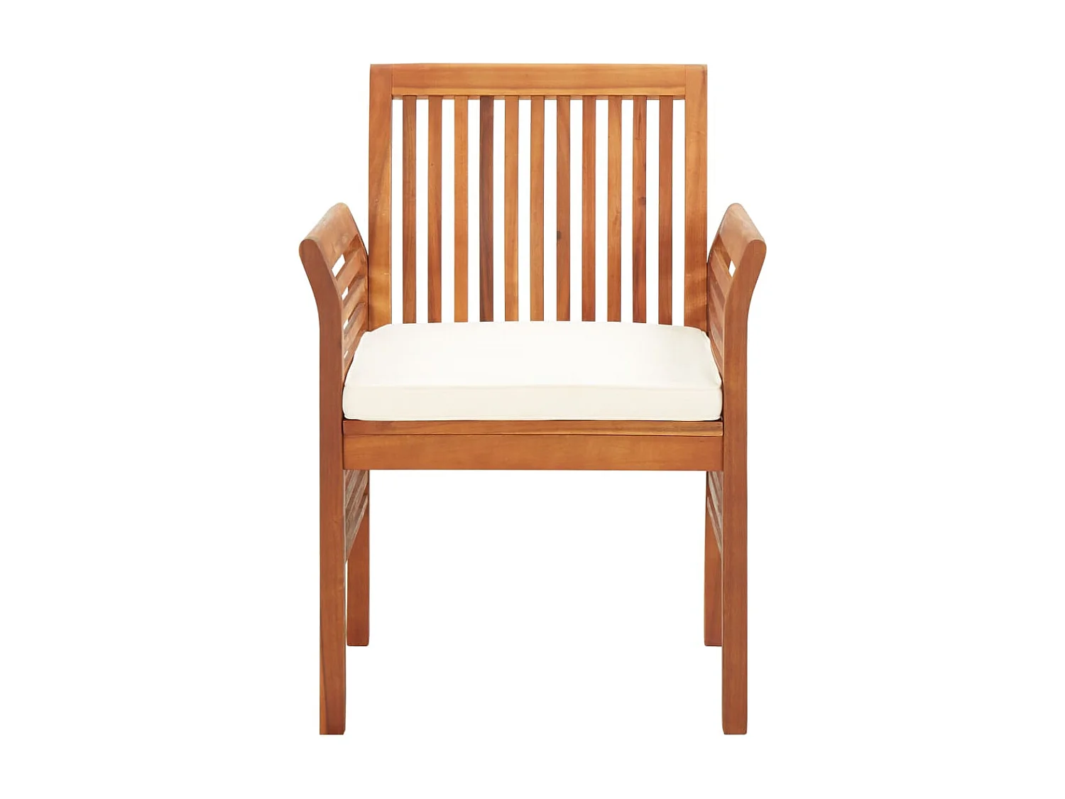 Naeem  Ensemble à manger d'extérieur 9 pcs et coussins Acacia solide