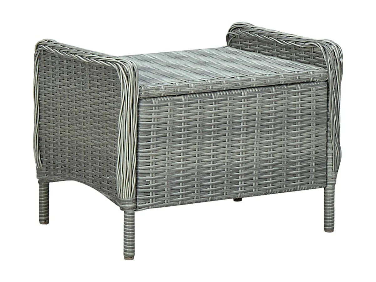 Jorvild  Ensemble à manger de jardin 5 pcs Gris clair