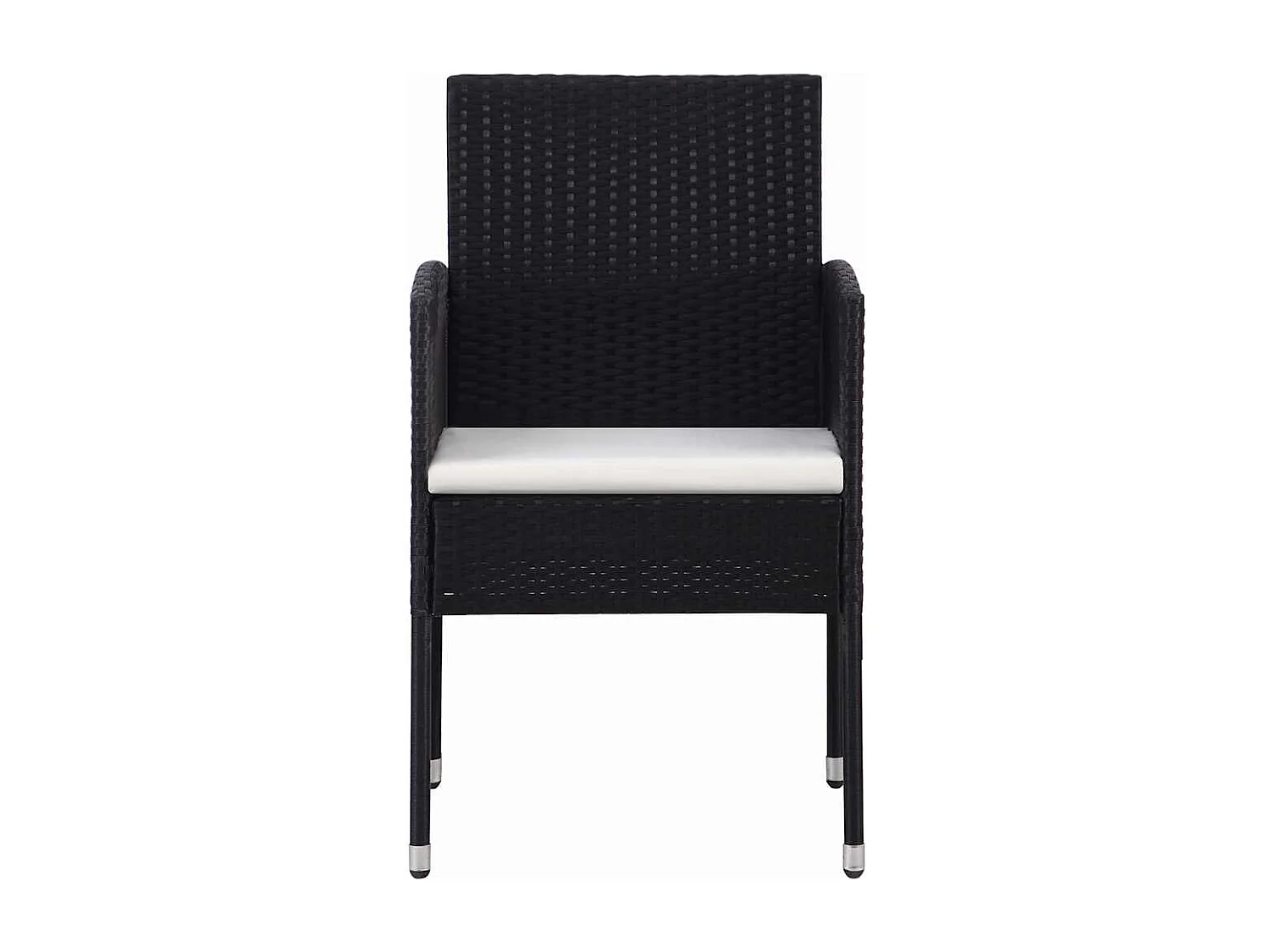 Nolira  Juego de comedor para jardín 5 piezas negro