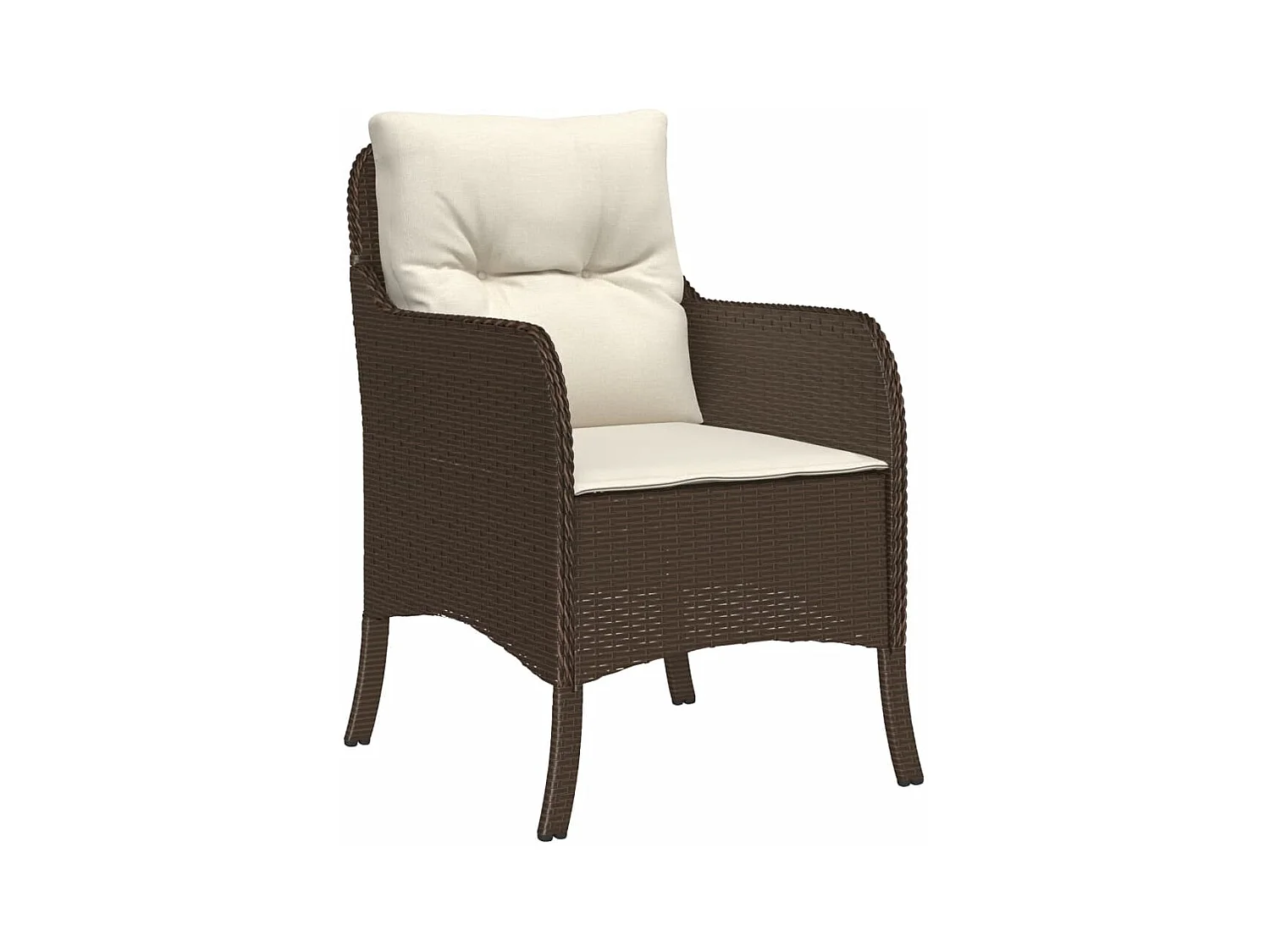 Karlyn  7-delige Tuinset met kussens poly rattan bruin