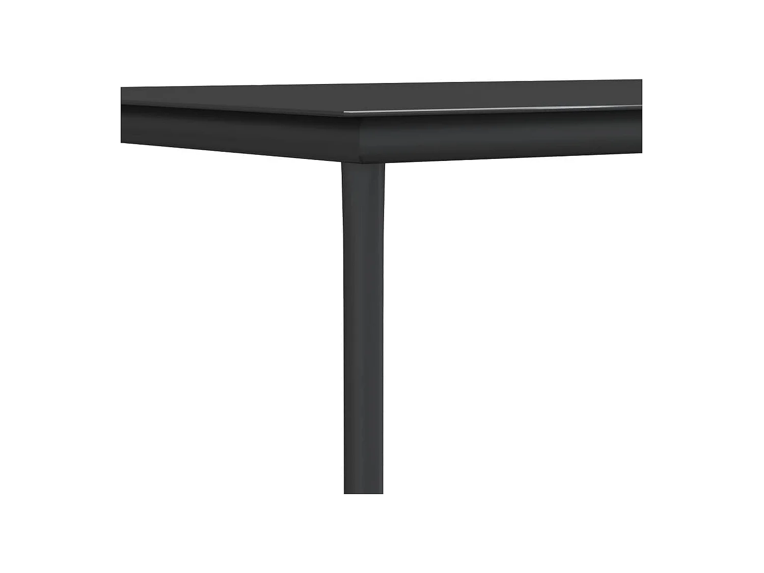 Croughevoe  Ensemble à manger de jardin 3 pcs coussins résine tressée acier