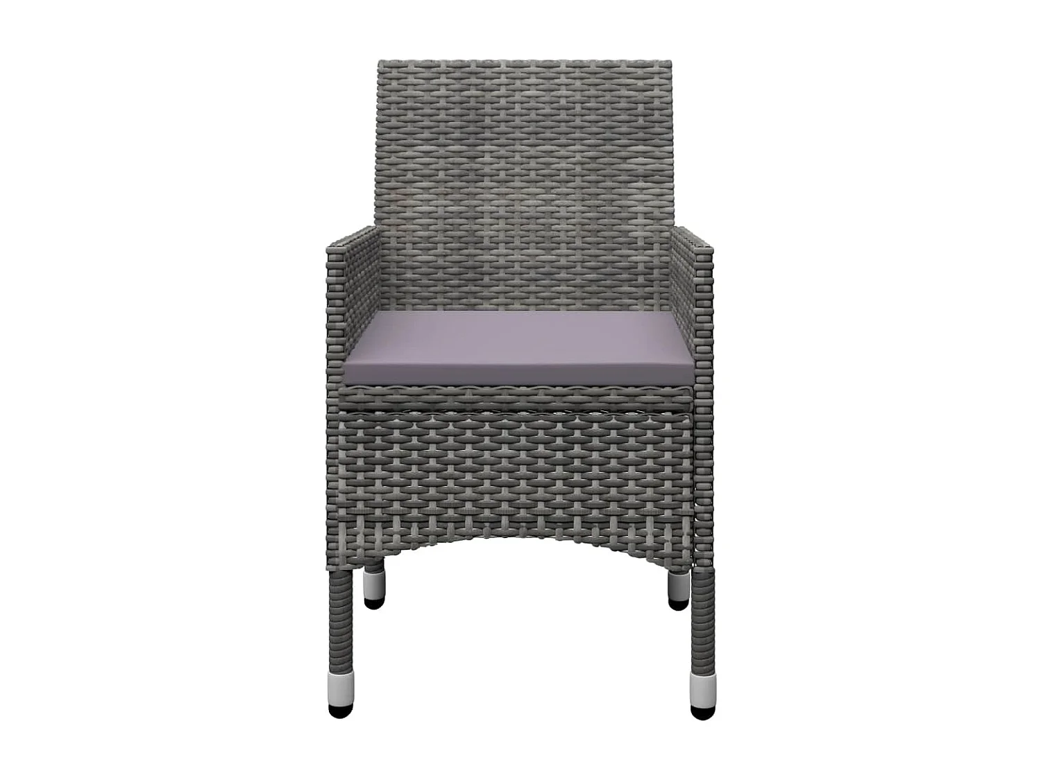 Danesrath  Ensemble à manger de jardin 5 pcs Gris