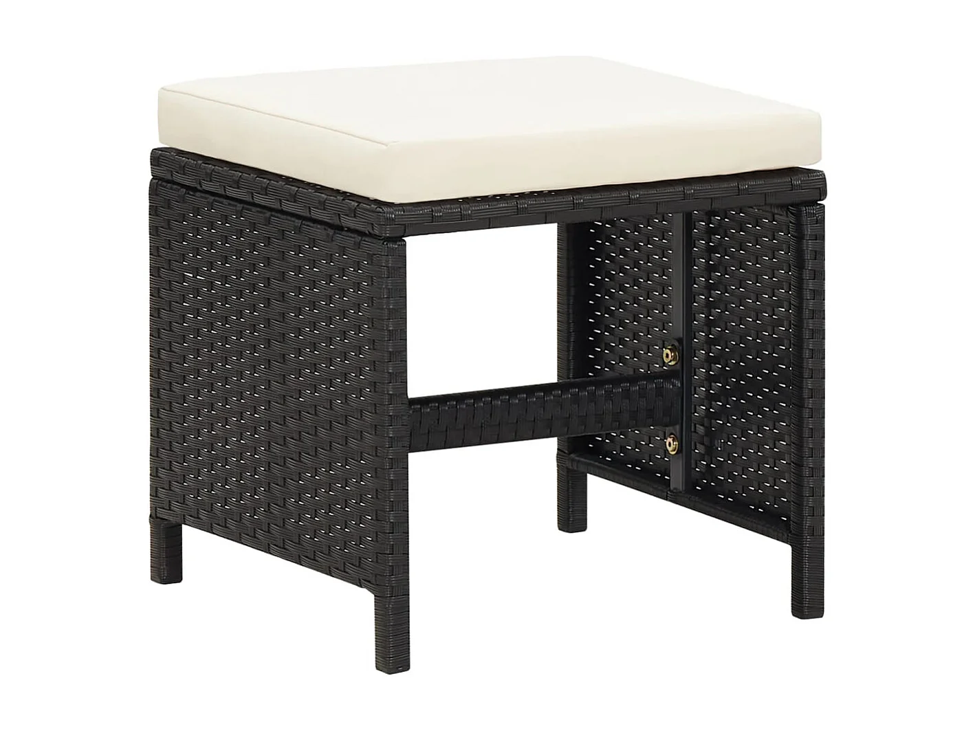 Browns Mills  21-delige Tuinset met kussens poly rattan zwart