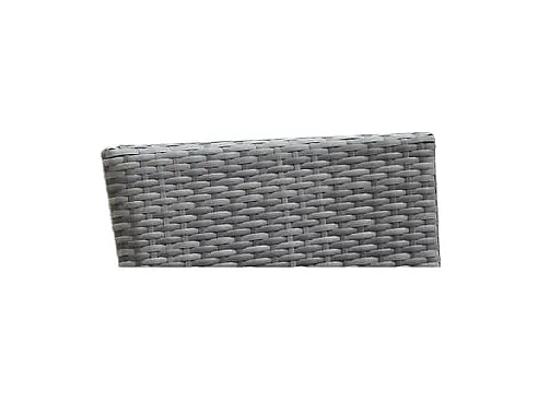 Wausau  Ensemble à manger de jardin coussins 3pcs Résine tressée Gris