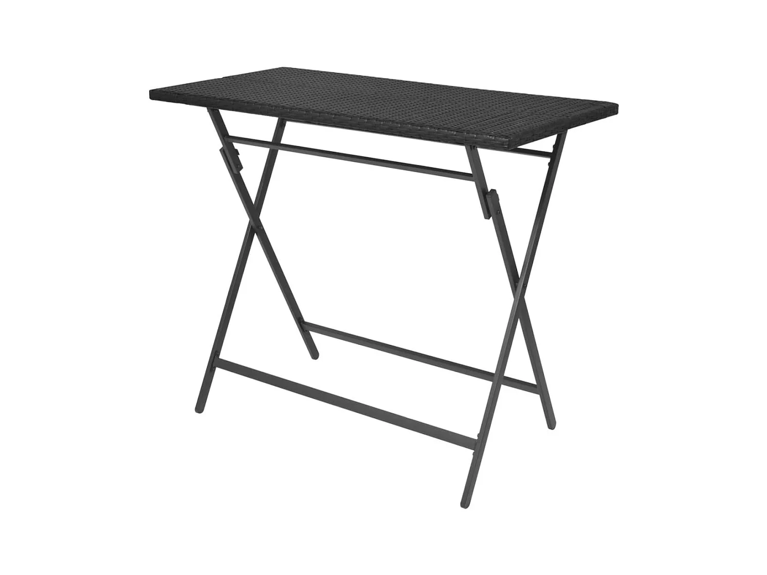 Ilyra  Ensemble à manger d'extérieur pliable 7pcs Acier Résine tressée