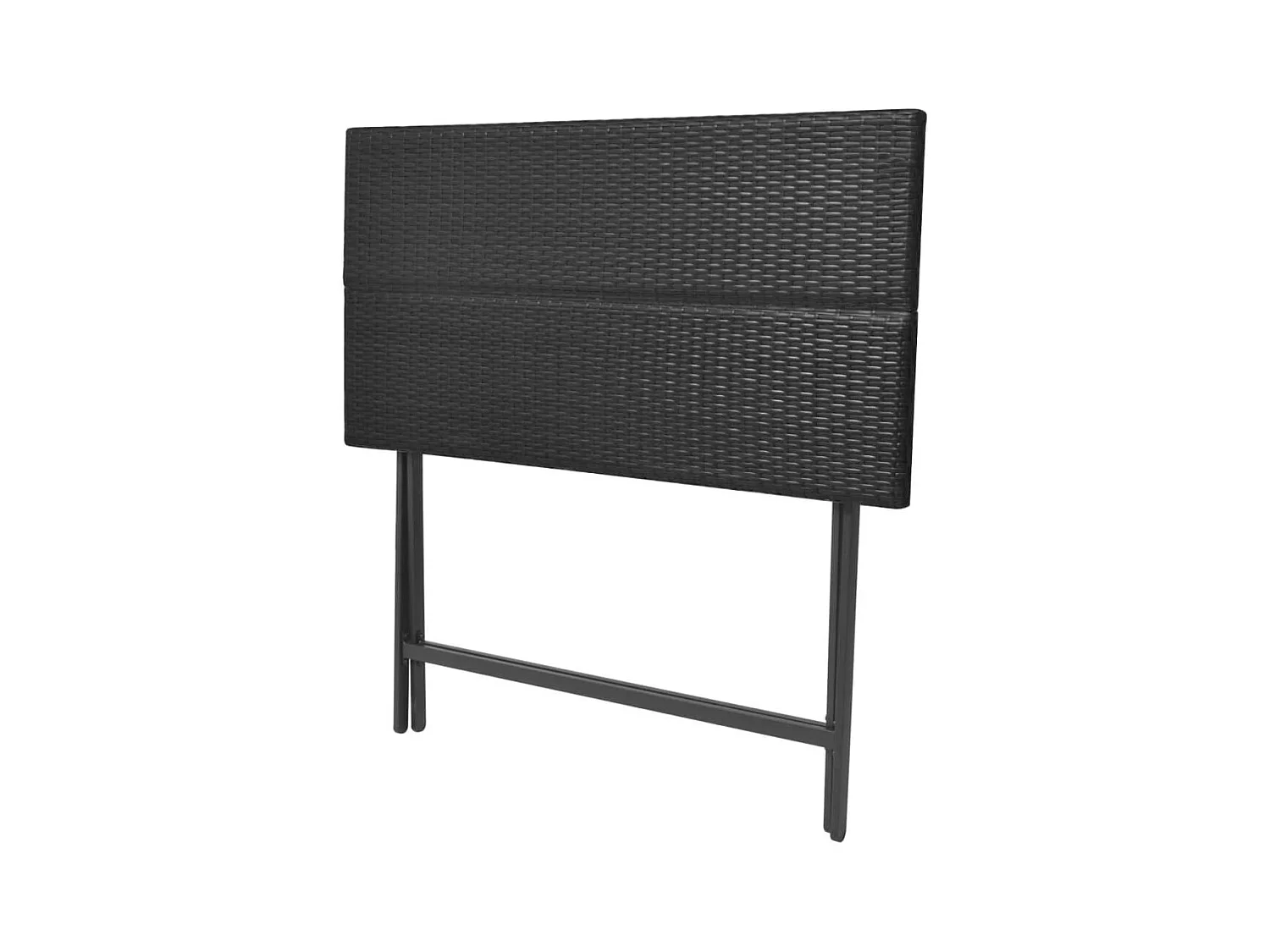 Ilyra  Ensemble à manger d'extérieur pliable 7pcs Acier Résine tressée