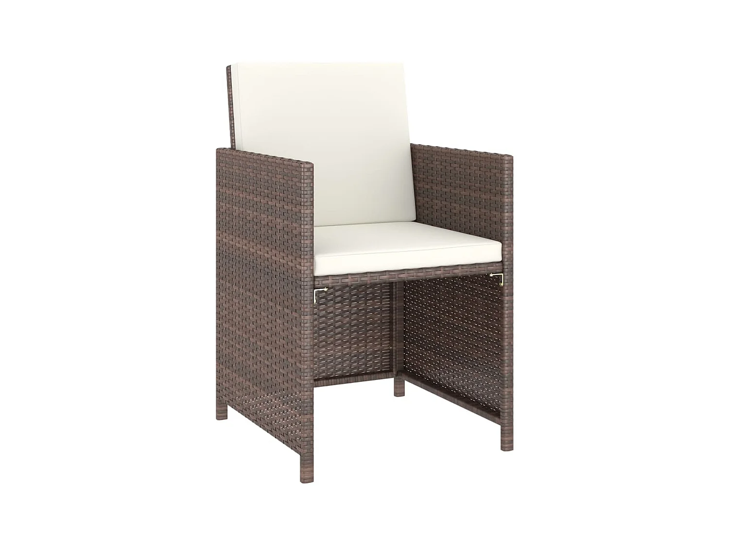 Sylara  6-delige Tuinset met kussens poly rattan bruin