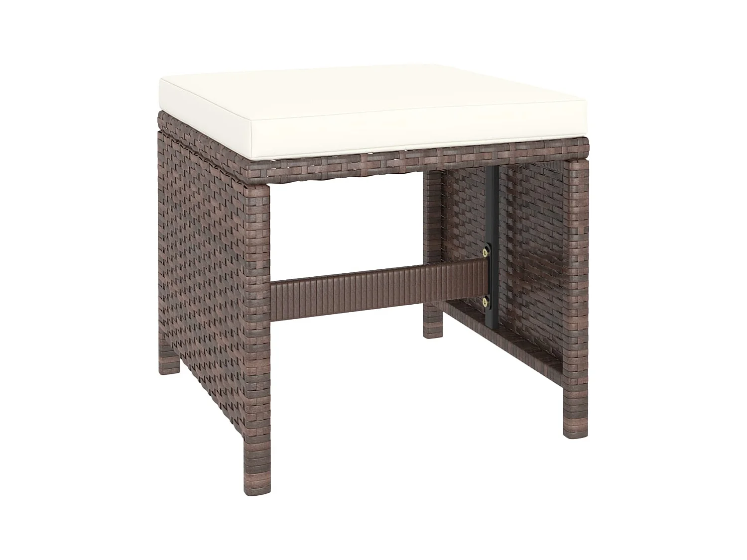 Sylara  6-delige Tuinset met kussens poly rattan bruin