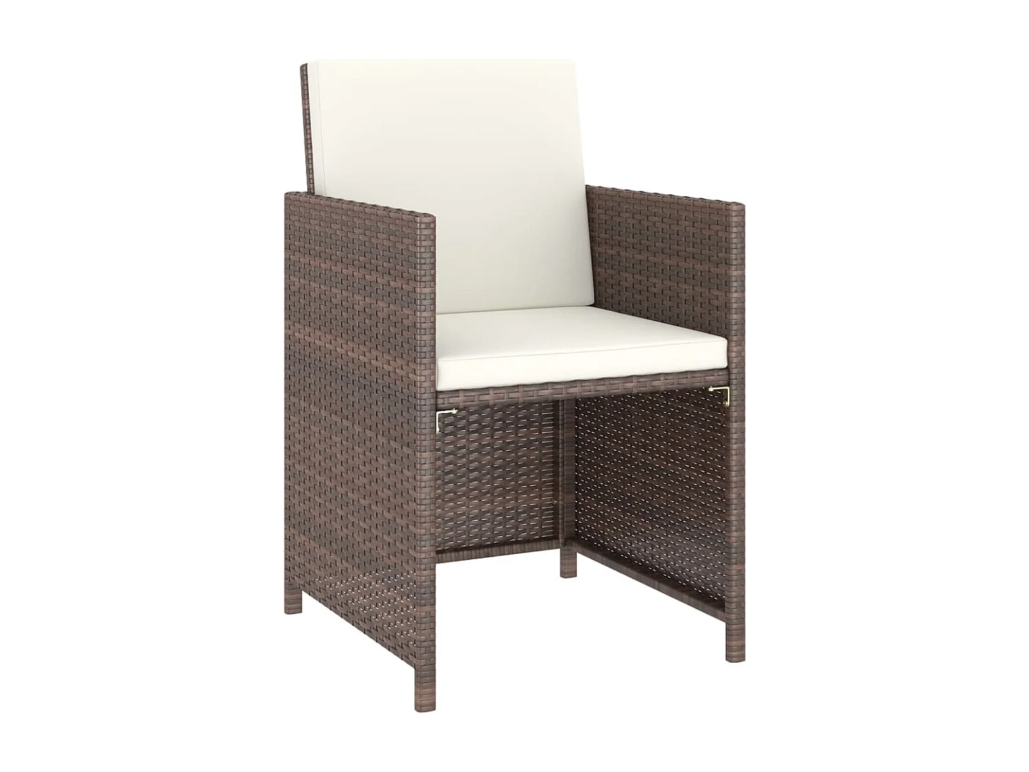 Sylara  Ensemble à manger d'extérieur avec coussins 6pcs Résine tressée